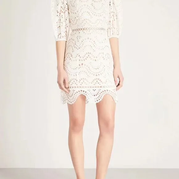 Zimmermann White Lace Backless Dress - Picture 8 of 15